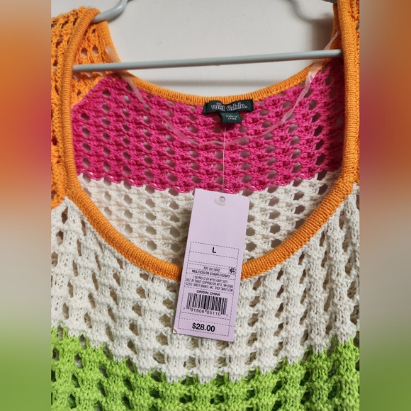 Colorful Striped Crochet Sweater - Picture 2 of 3